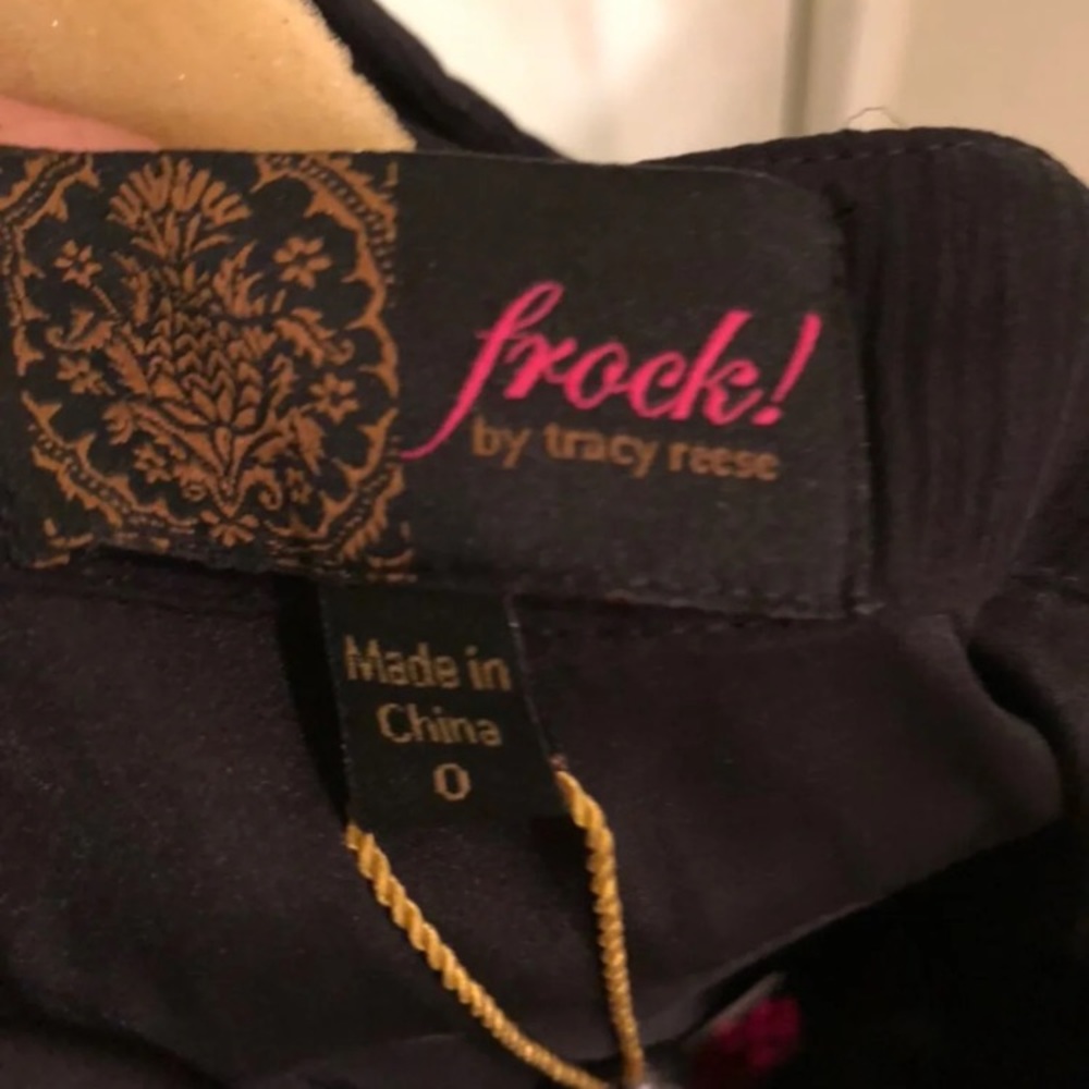 Beautiful cocktail dress Black and Tan size 0